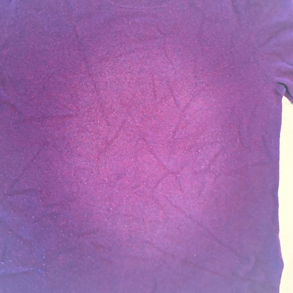 J. Crew Purple Crewneck Sweater cashmere. Some pilling. - Picture 4 of 4